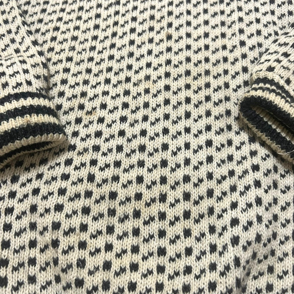 Fana Knit Norway Vintage Sweater Mens S Blue Beige Long Sleeve Chunky Warm - Picture 8 of 13
